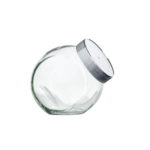Snoeppot Sweets 0,4 liter zilver SET bedrukken Snoeppot Sweets 0,4 liter zilver SET bedrukken